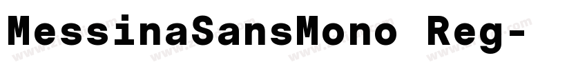 MessinaSansMono Reg字体转换